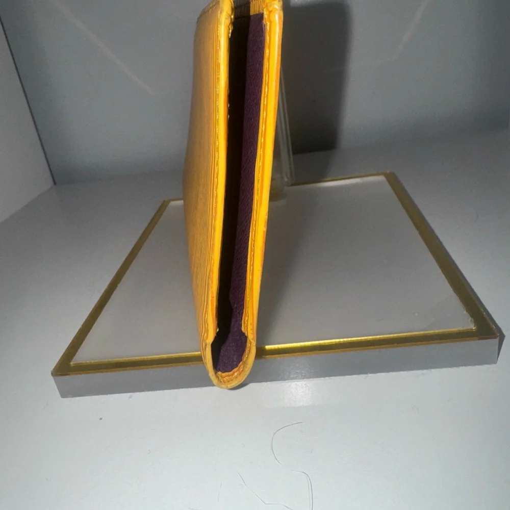 Louis Vuitton Yellow Epi Leather Travel Wallet